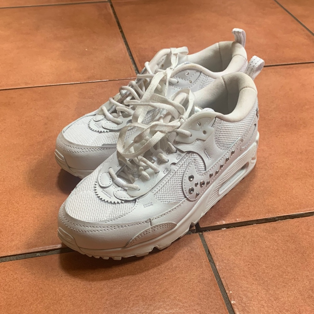 White Nike Air Max 90 Futura “Studded Swoosh”